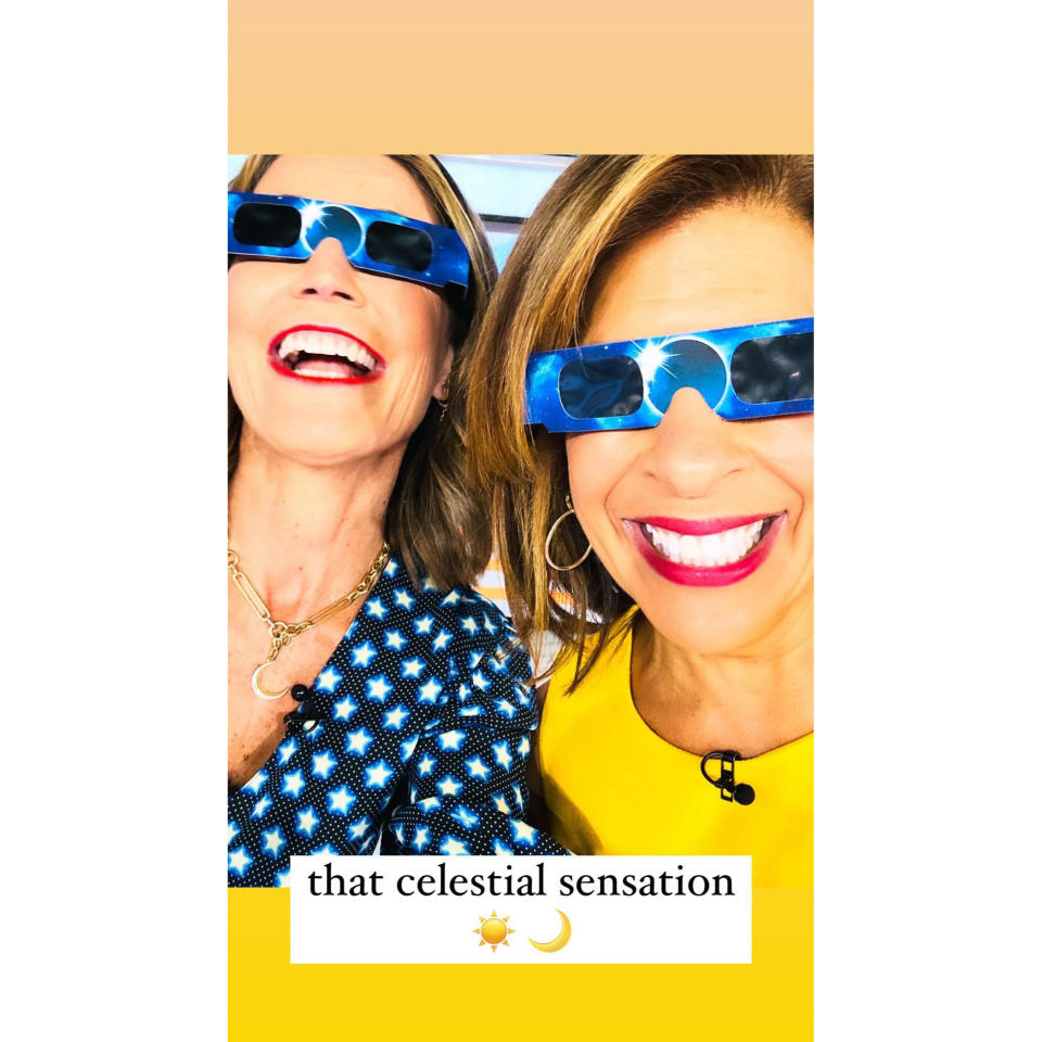 Today Savannah Guthrie and Hoda Kotb Sport Eclipse-Inspired Looks 2