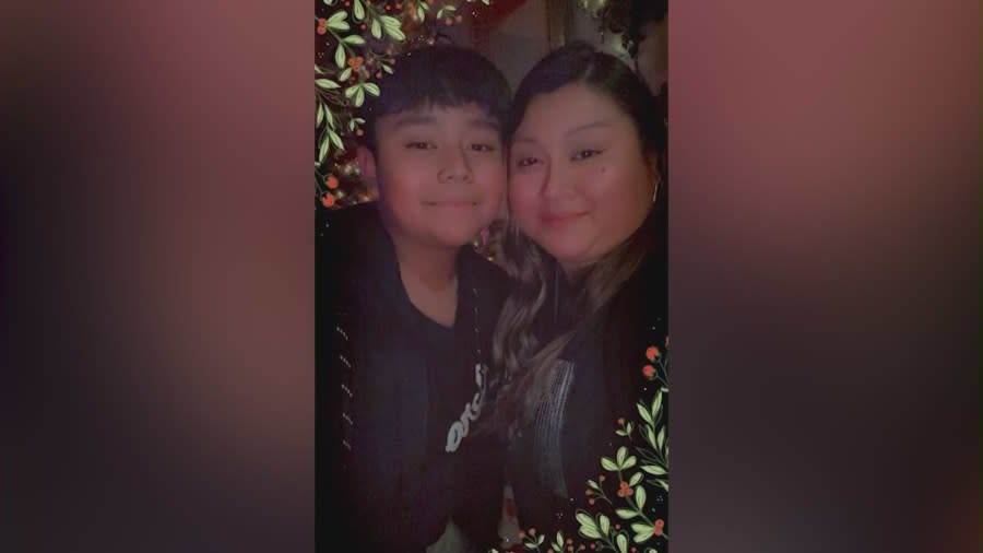 Claudia Gramajo and her son Derrick Serrano seen in a personal photo.