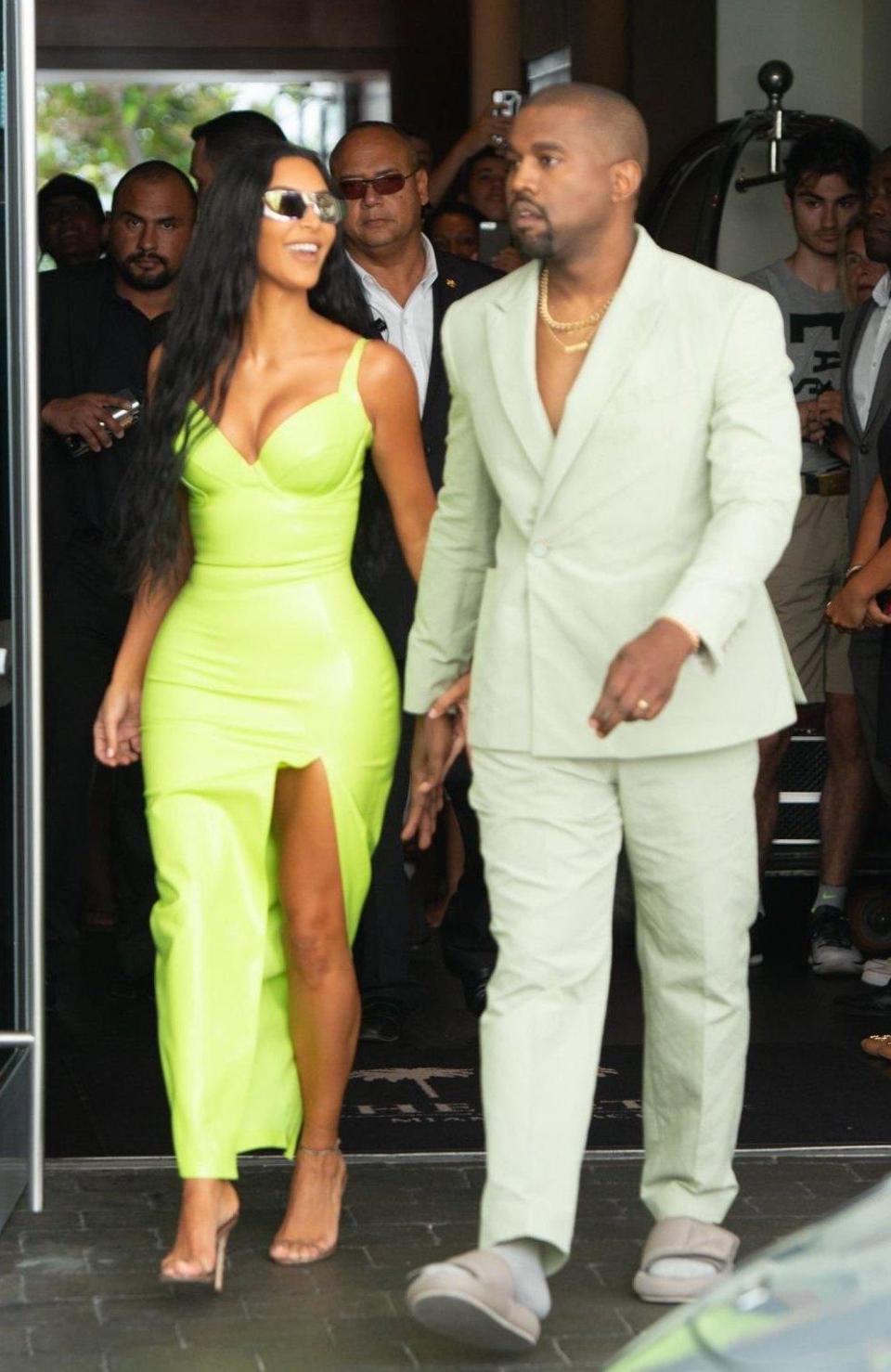 Kim Kardashian and Kanye West (Rex Features)