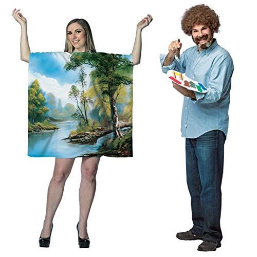 16) Bob Ross and Painted Canvas