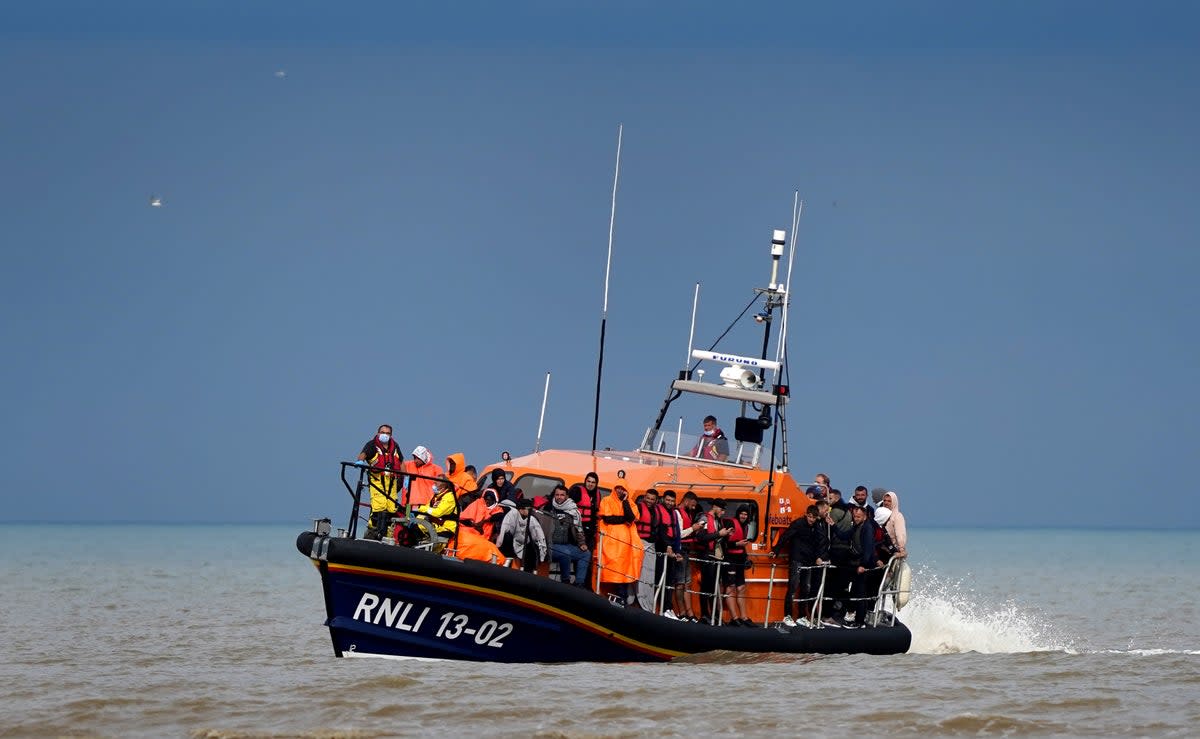 The number of people reaching the UK in small boats from France after navigating busy shipping lanes has increased steadily in recent years (Gareth Fuller/PA) (PA Wire)