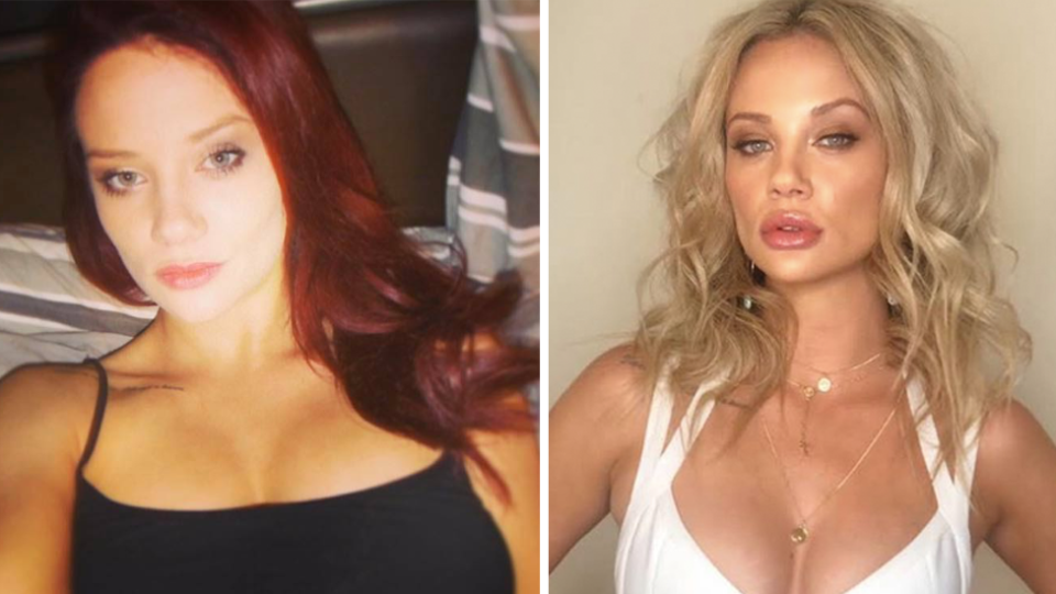 MAFS star Jessika Power in 2013 (L) and 2019 (R). Photo: Instagram/jessika_power