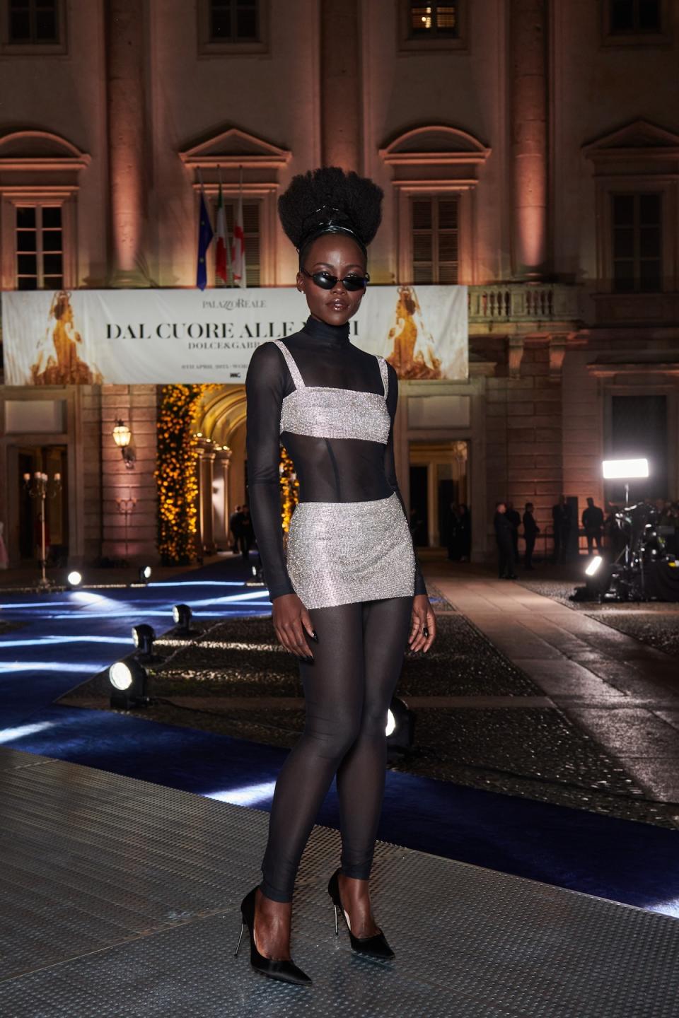 Lupita Nyong'o - Dolce & Gabbana Fashion Exhibition - Milan