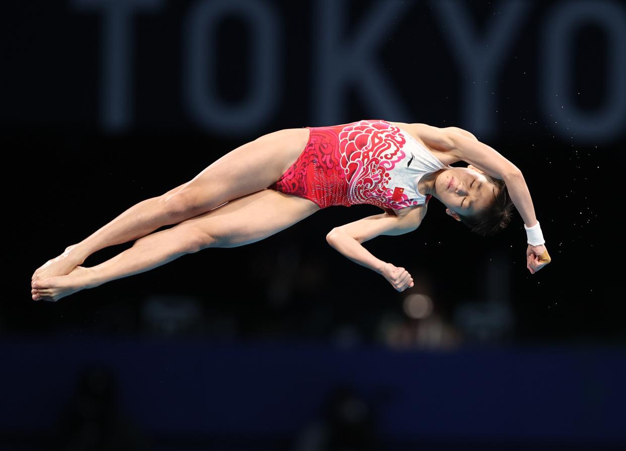 Now a gold medalist and record holder, Quan would have been too young to qualify if the Tokyo Games were held last summer. (Reuters/Molly Darlington)