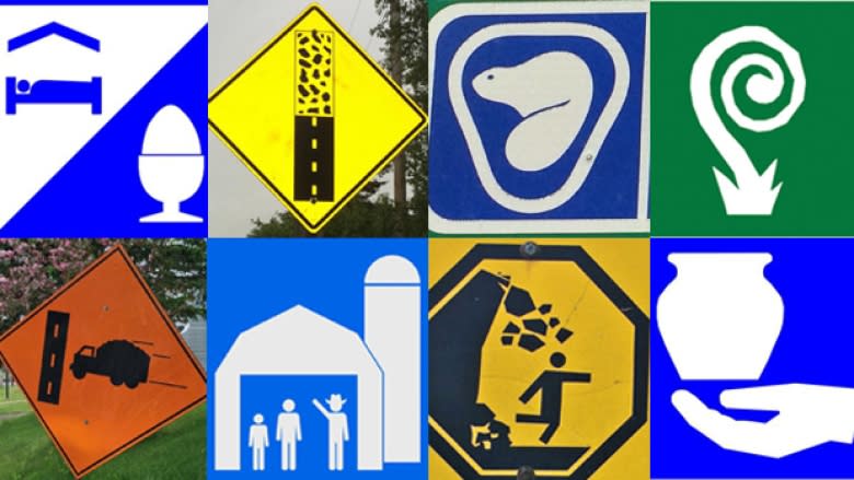 American tries to figure out what Canadian road signs mean, and fails