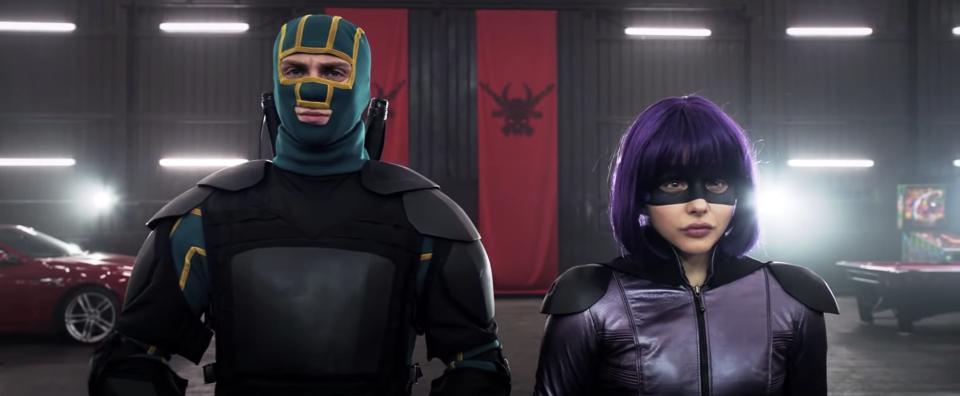 Aaron Taylor-Johnson and Chloë Grace Moretz in "Kick-Ass 2."