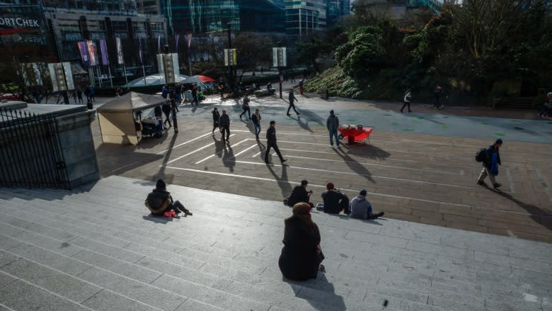 Robson Square not yet the celebrated heart of Vancouver it's designed to be