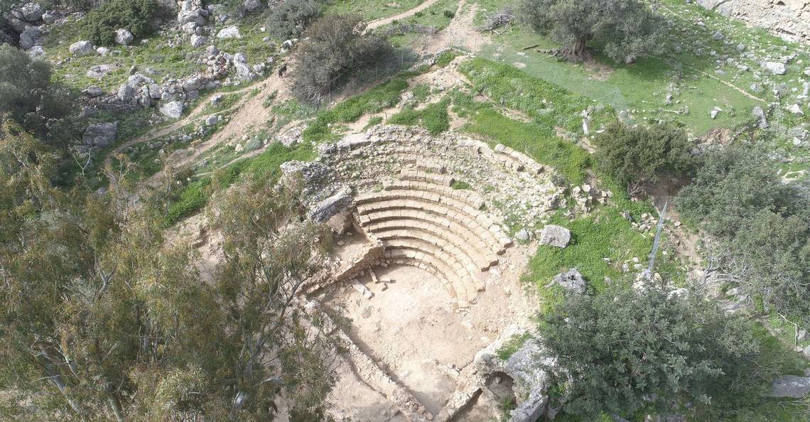 Archaeologists discovered a 2,000-year-old ancient Roman building, possibly a conservatory, with a passageway on island of Crete in Greece.