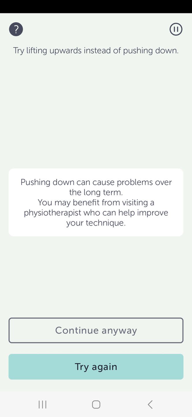 elvie trainer pelvic floor kegel device error message