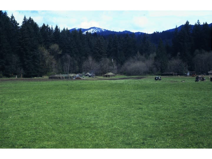 Once the winter weather cleared, agents and soldiers set up camp along the shores of Lake Merwin, in southwest Washington, where they believe Cooper’s parachute came down. Courtesy: Robert Farrell.