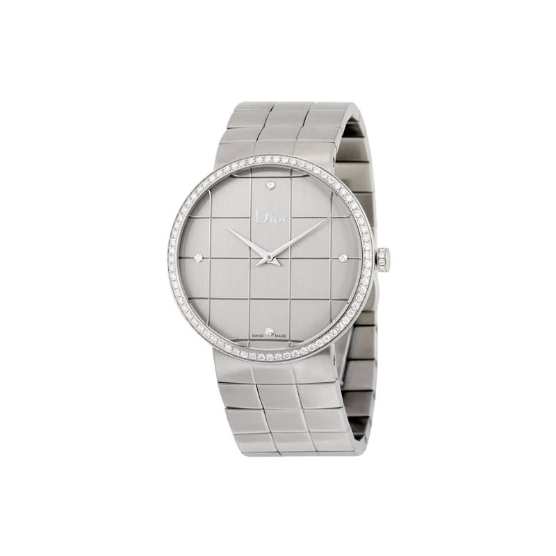 <a rel="nofollow noopener" href="http://amzn.to/2u1diTU" target="_blank" data-ylk="slk:La D De Dior Silver Dial Stainless Steel Ladies Watch, Dior, $3995;elm:context_link;itc:0;sec:content-canvas" class="link ">La D De Dior Silver Dial Stainless Steel Ladies Watch, Dior, $3995</a><p> <strong>Related Articles</strong> <ul> <li><a rel="nofollow noopener" href="http://thezoereport.com/fashion/style-tips/box-of-style-ways-to-wear-cape-trend/?utm_source=yahoo&utm_medium=syndication" target="_blank" data-ylk="slk:The Key Styling Piece Your Wardrobe Needs;elm:context_link;itc:0;sec:content-canvas" class="link ">The Key Styling Piece Your Wardrobe Needs</a></li><li><a rel="nofollow noopener" href="http://thezoereport.com/entertainment/culture/the-bold-type-review/?utm_source=yahoo&utm_medium=syndication" target="_blank" data-ylk="slk:This Surprise Hit Show Is The New SATC, Finally;elm:context_link;itc:0;sec:content-canvas" class="link ">This Surprise Hit Show Is The New <i>SATC</i>, Finally</a></li><li><a rel="nofollow noopener" href="http://thezoereport.com/entertainment/celebrities/beyonce-just-shared-first-pic-twins-epic/?utm_source=yahoo&utm_medium=syndication" target="_blank" data-ylk="slk:Beyoncé Just Shared The First Pic Of Her Twins And It Is…Epic;elm:context_link;itc:0;sec:content-canvas" class="link ">Beyoncé Just Shared The First Pic Of Her Twins And It Is…Epic</a></li> </ul> </p>