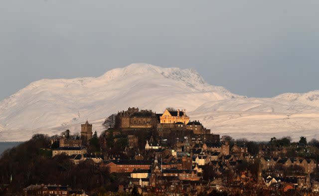 A view of Stirling Castle. (Andrew Milligan/PA)