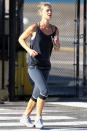 <p>Claire Danes is seen out for a jog on Wednesday in N.Y.C. </p>