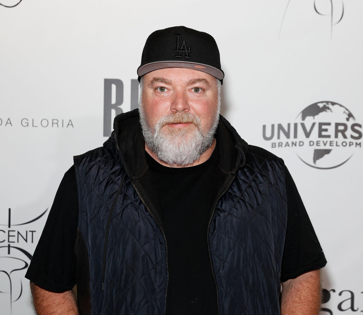 Kyle Sandilands poses on the red carpet.