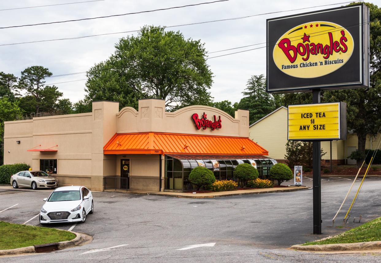 Bojangles storefront and sign