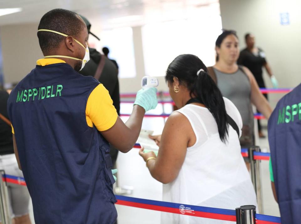 Haiti’s Ministry of Public Health on Friday announced that it was in the process of applying epidemiological surveillance provisions against a possible introduction of the coronavirus into the country. This photo shared on its Twitter account was taken at the international airport in Port-au-Prince.