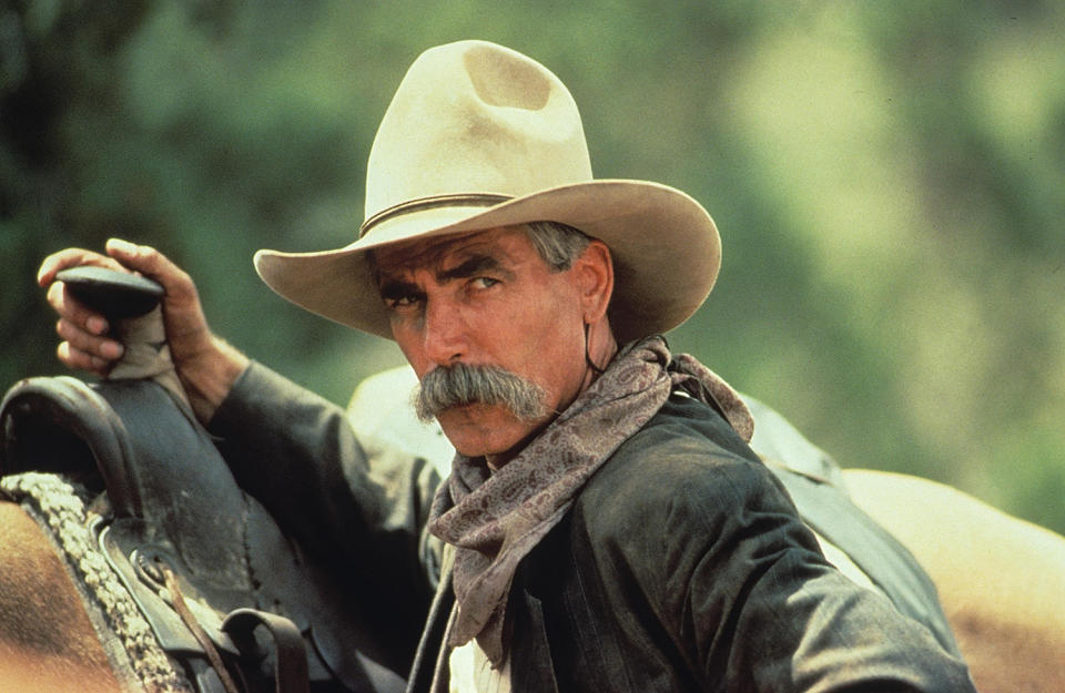 <p>Elliott was cast in several screen adaptations of books written by Louis L'Amour, an American novelist primarily known for his Western work. </p> <p>The first was 1979's miniseries <em>The Sacketts</em>, followed by TV films <em>The Quick and the Dead</em> in 1987 and <em>Conagher</em> in 1991.</p> <p>The latter earned him his first <a href="https://people.com/tag/golden-globe-awards/" rel="nofollow noopener" target="_blank" data-ylk="slk:Golden Globe;elm:context_link;itc:0;sec:content-canvas" class="link ">Golden Globe</a> nomination for best actor in a miniseries or television film. He also starred alongside his wife.</p>