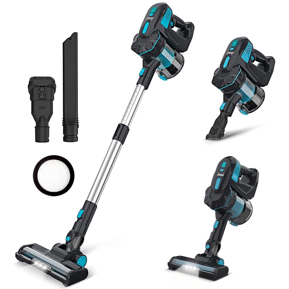 INSE Cordless Vacuum Cleaner, Lightweight Cordless Stick Vacuum