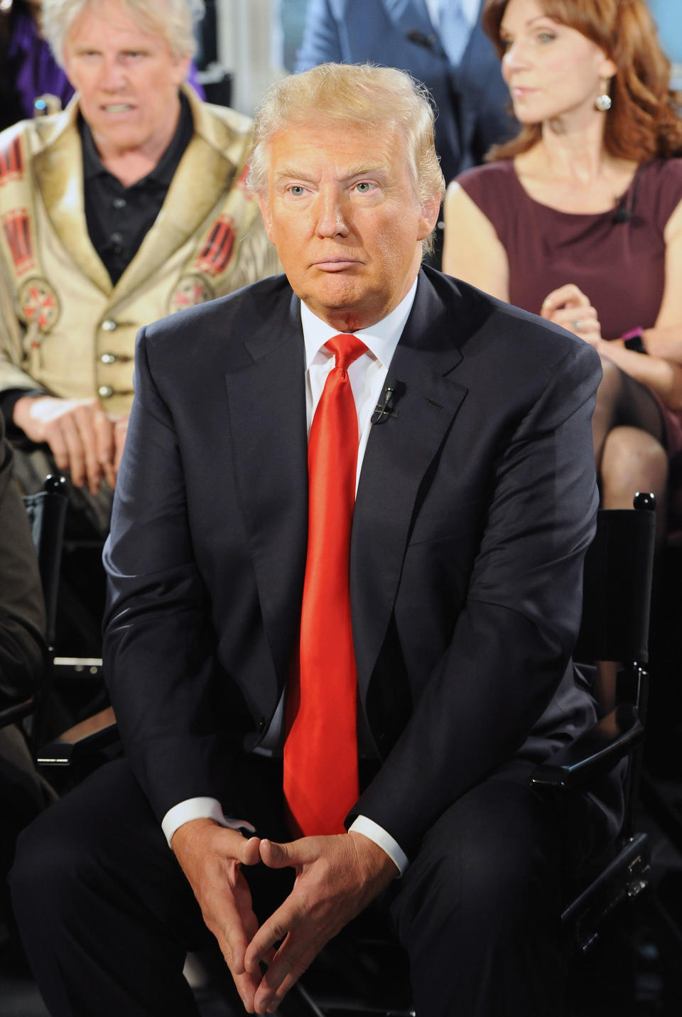 Trump attends the 'Celebrity Apprentice All Stars' Season 13 Press Conference at Jack Studios on Oct. 12, 2012 in New York City.    (Photo by Slaven Vlasic/Getty Images)