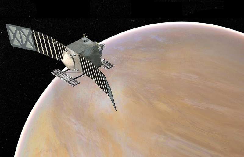 美國NASA的金星任務「真理」飛向金星的想像圖（Wikipedia/Public Domain）