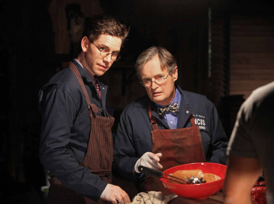 Brian Dietzen and David McCallum<p>Photo: Monty Brinton/CBS</p>