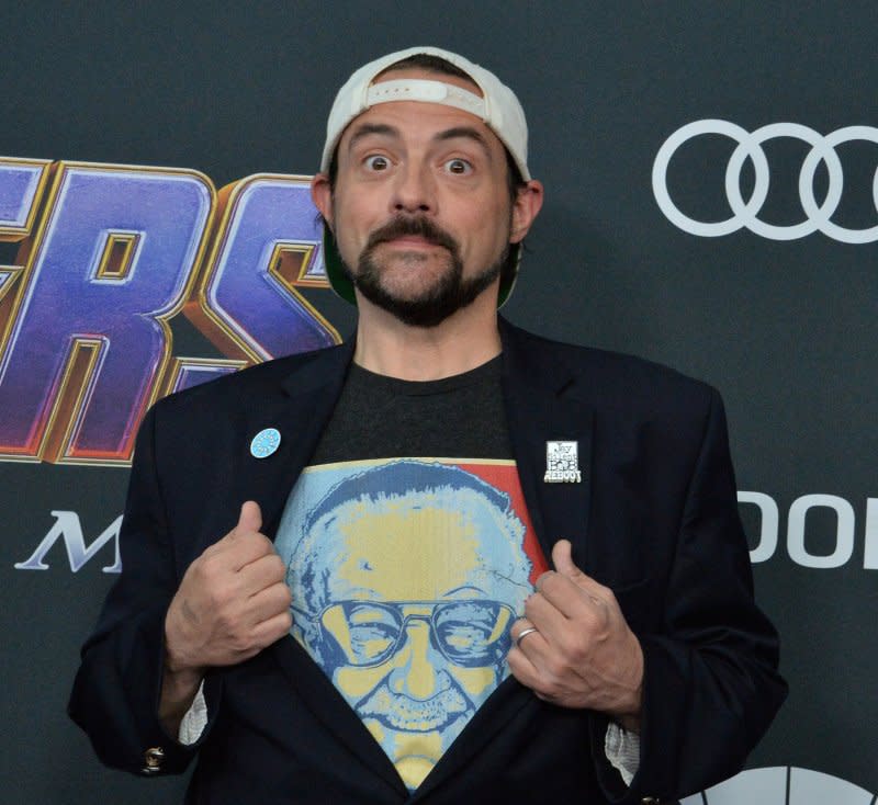 Kevin Smith attends the premiere of "Avengers: Endgame" at the Los Angeles Convention Center on April 22, 2019. The filmmaker turns 52 on August 2. File Photo by Jim Ruymen/UPI