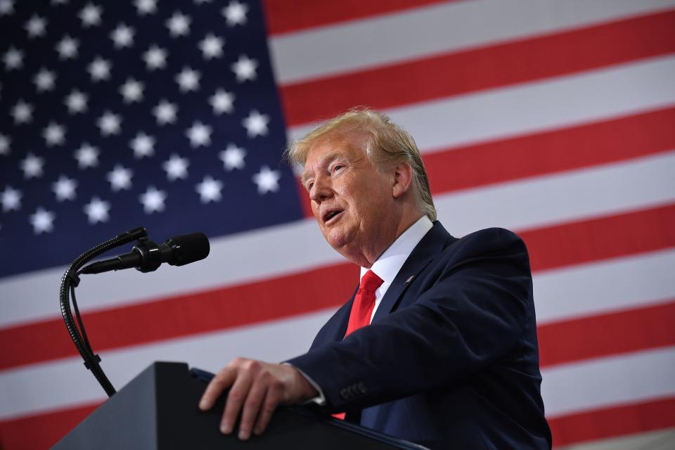 President Trump speaks in Milwaukee on July 12. (Photo: Mandel Ngan/AFP/Getty Images)