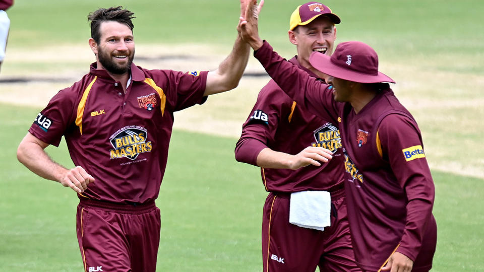 Queensland's Michael Neser ripped through Western Australian top order to set up an easy Marsh Cup victory. (Photo by Bradley Kanaris/Getty Images)