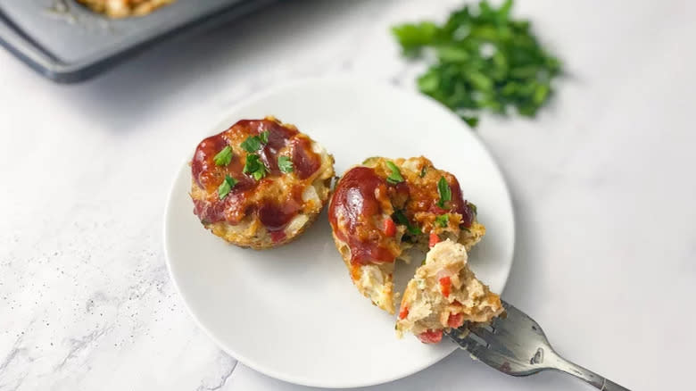 ground chicken meatloaf muffins