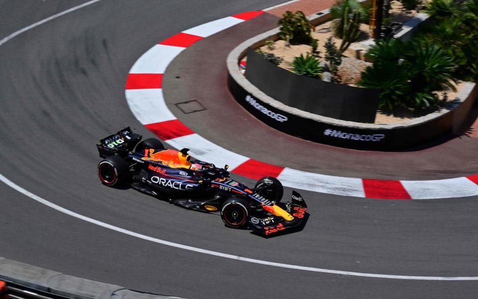 Red Bull Racing's Dutch driver Max Verstappen drives during the first practice session of the Formula One Monaco Grand Prix at the Monaco street circuit in Monaco, on May 26, 2023 - AFP/Andrej Isakovic