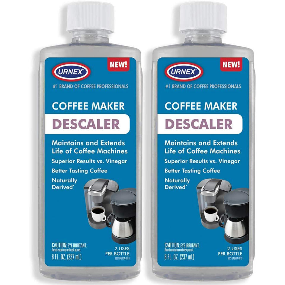Urnex universal cleaner and descaling solution, descalers for coffee pots