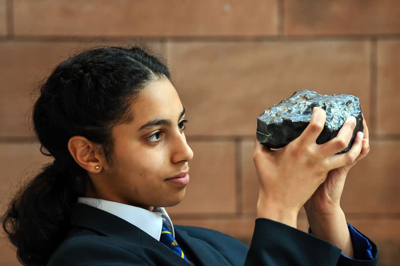 An 8kg meteorite recovered from the Namibian desert captured the attention of  Leena Samer