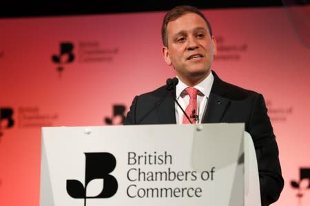 Adam Marshall, Director General of the BCC speaks at the the British Chamber of Commerce annual conference in London