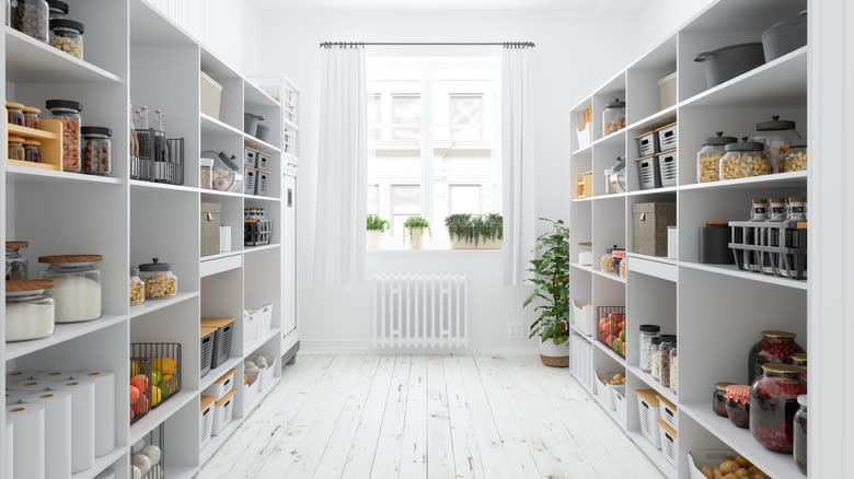 an organized pantry