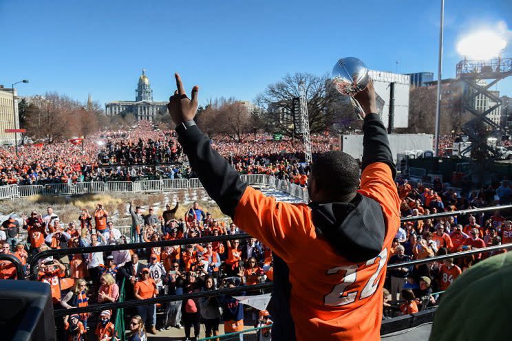C.J. Anderson, Super Bowl champ. (Photo By John Leyba/The Denver Post via Getty Images)