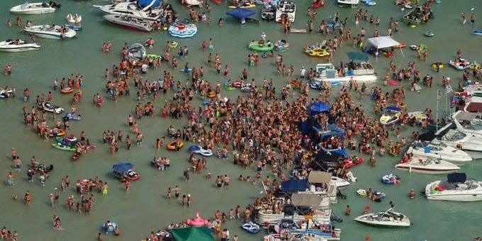 Torch Lake in northern Michigan over July 4 weekend