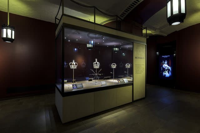 <p>Historic Royal Palaces</p> Crown jewels at the Tower of London