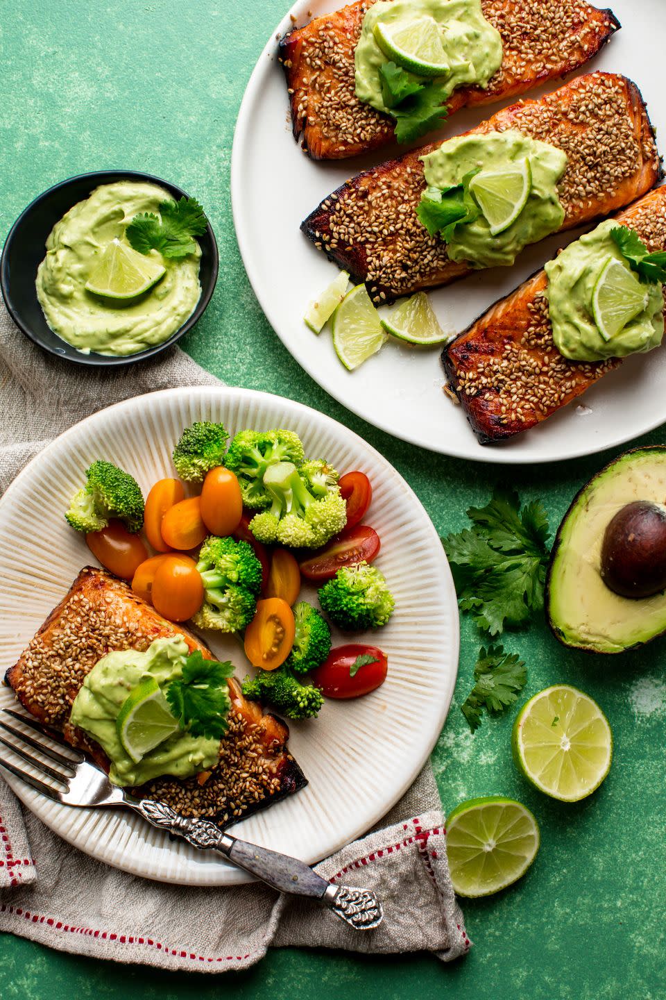 Creamy Avocado Lime Salmon