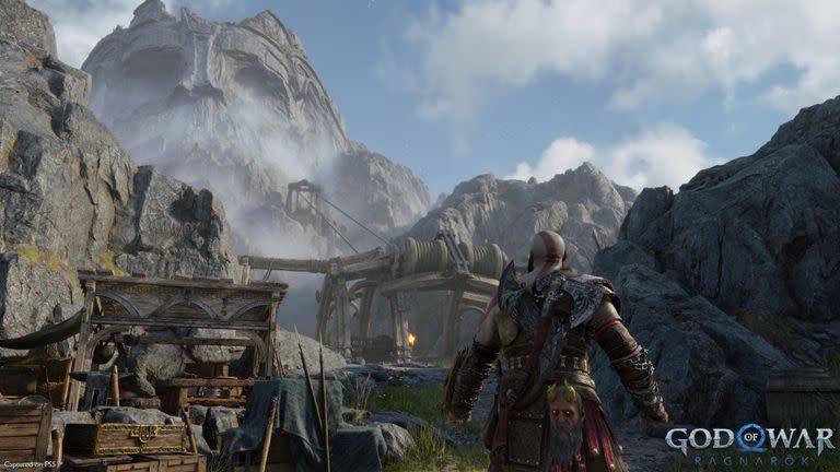 Una captura del God of War: Ragnarok en la PlayStation 5