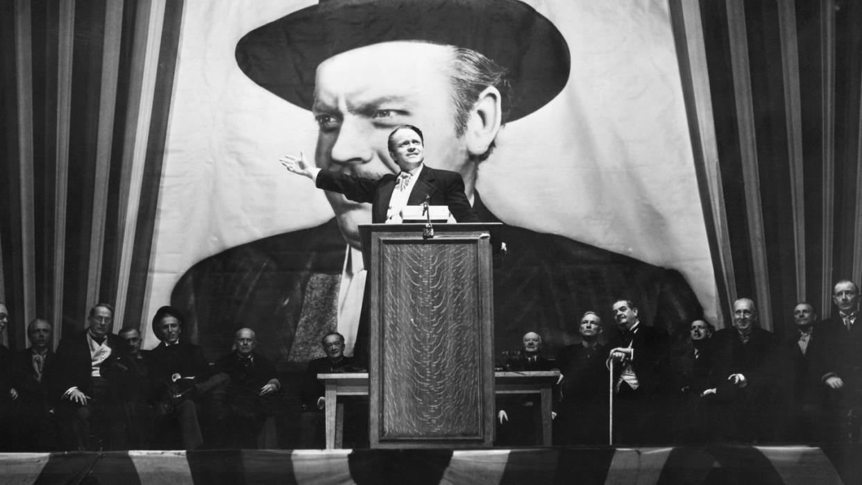 orson welles in citizen kane, 1941