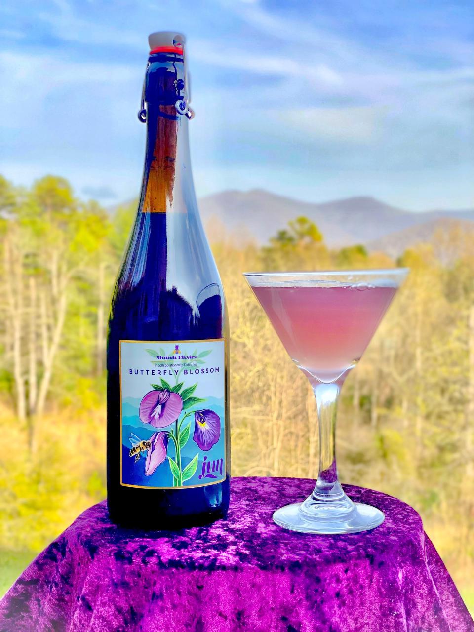 Shanti Elixirs beverages are created and bottled in the Blue Ridge Mountains of Western North Carolina.