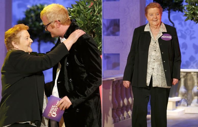 Chris and his late mum, Minnie. (REX)