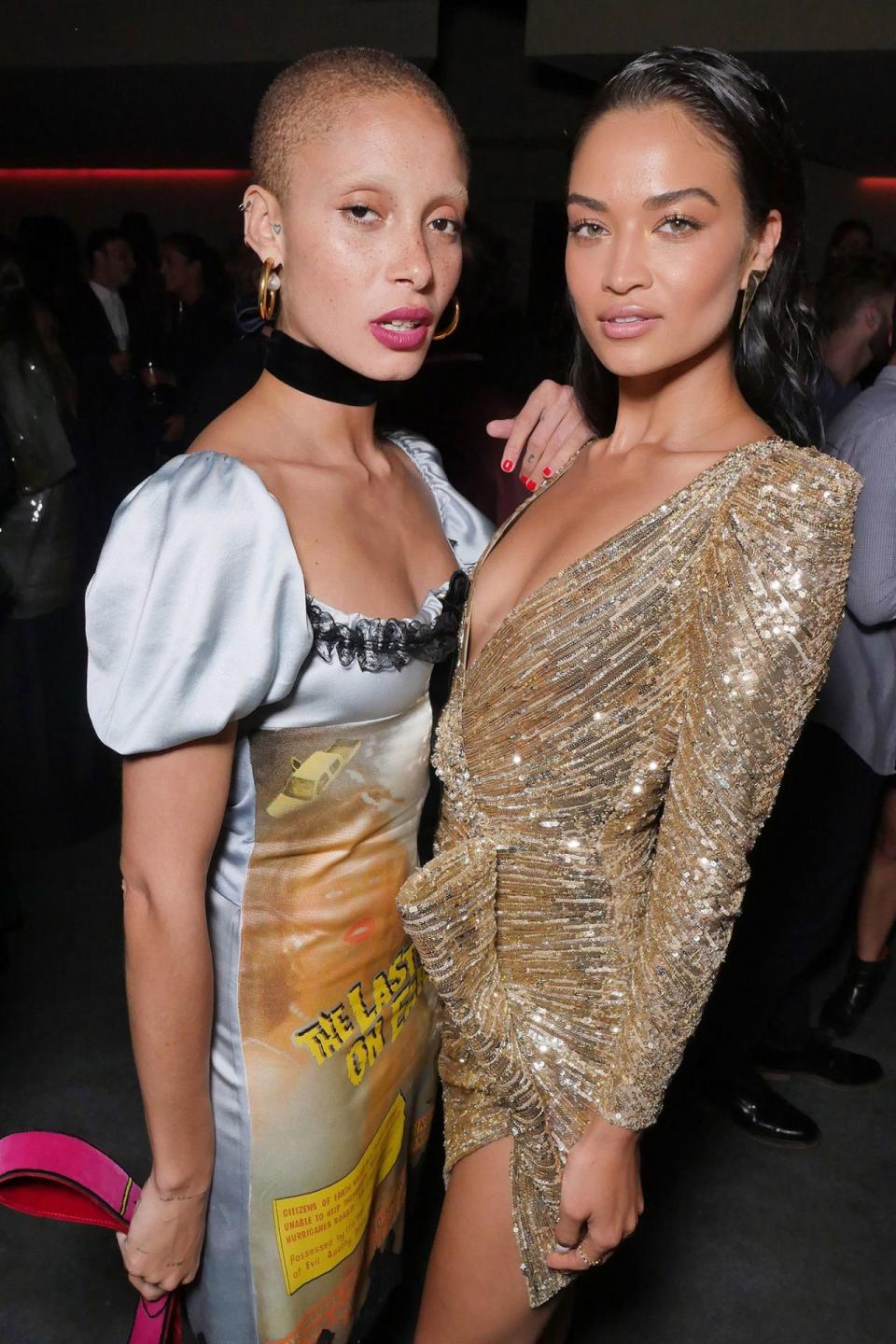 <p>Adwoa Aboah and Shanina Shaik at the Carine Roitfeld x Circo Loco party.</p>