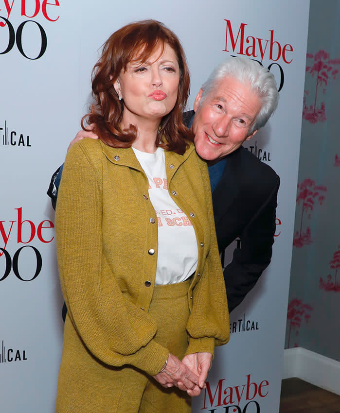 Richard Gere con Susan Sarandon en la proyección de su nueva comedia 'Maybe I Do'