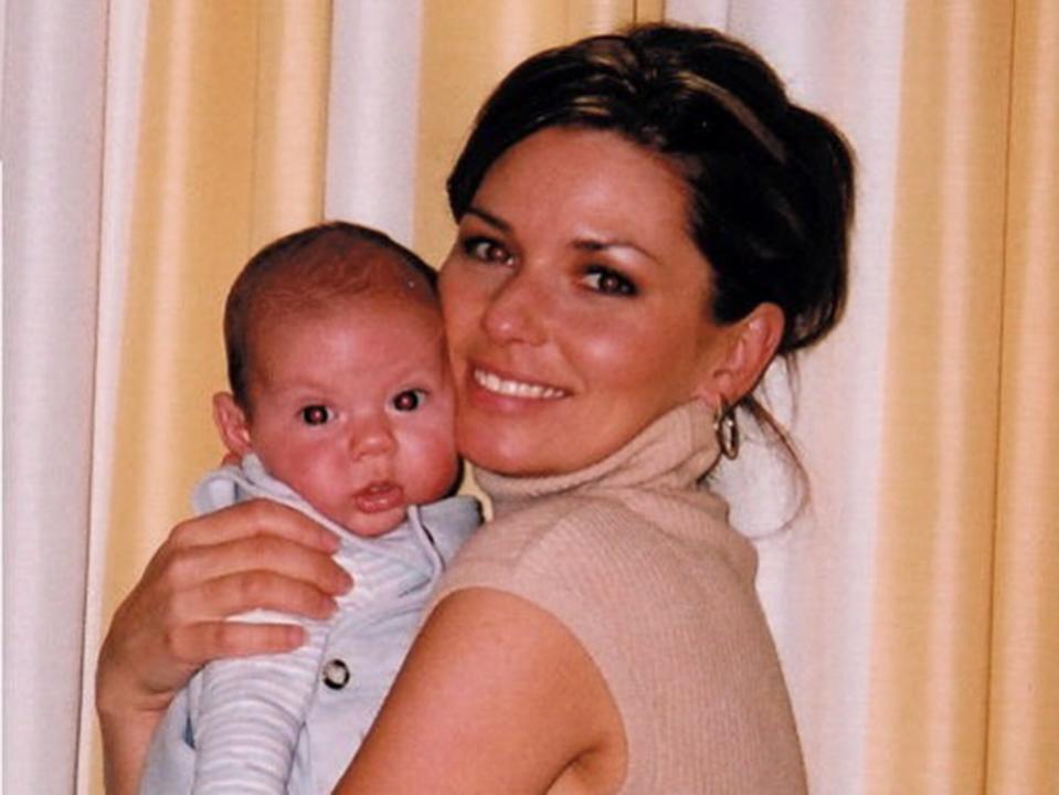 Shania Twain and her son