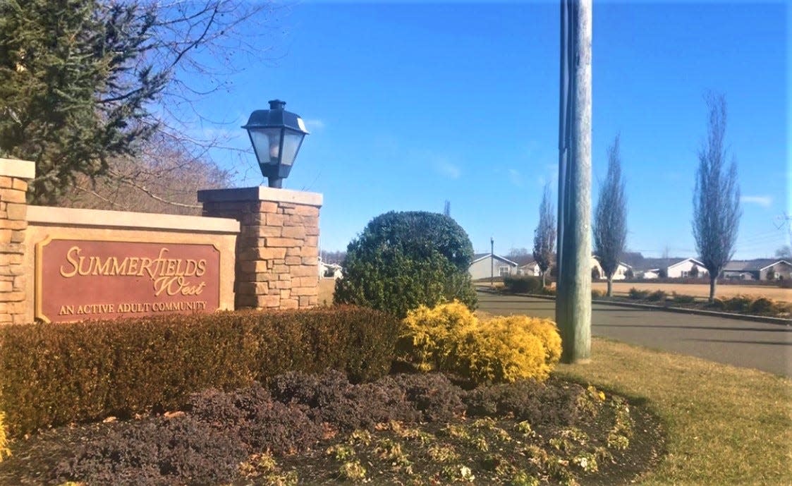 Summerfields West, a manufactured home community for people 55 and older developed by The Temple Companies. The community is at 2000 South Black Horse Pike in Monroe Township. PHOTO: Feb. 14, 2024.