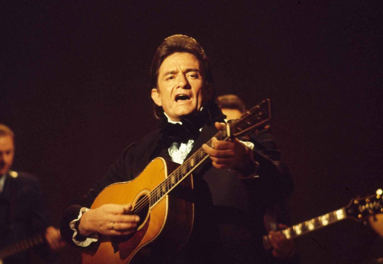 Fans of the country music legend will watch a live band and vocalists perform with archival footage when "Johnny Cash - The Official Concert Experience" opens at the Classic Center in Athens, Ga. on Oct. 20, 2023.