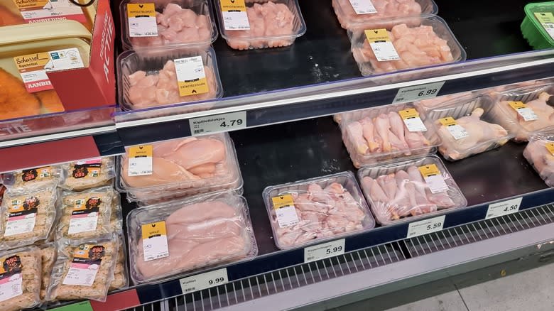 Chicken selection at Aldi