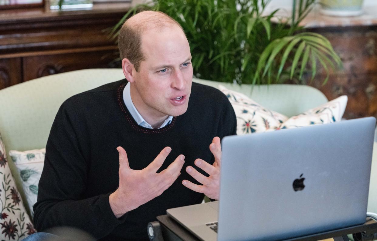 William spoke to young people around the world about protecting the environment. (Kensington Palace)