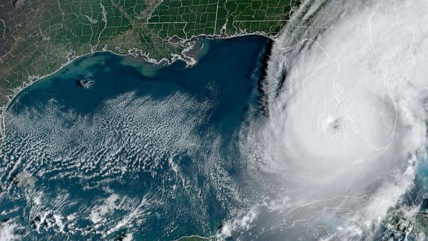 PHOTO: Hurricane Ian spins off the west coast of Florida in a satellite image taken at 9:26am ET, Sept. 28, 2022. (GOES/NASA)
